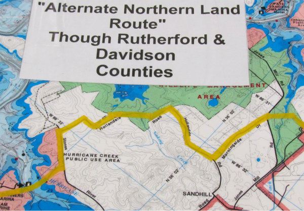 Map of Trail of Tears Route