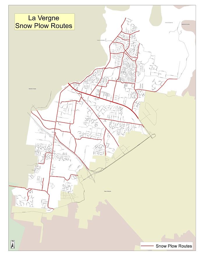 Snow Plow Truck Routes - Jan 2025